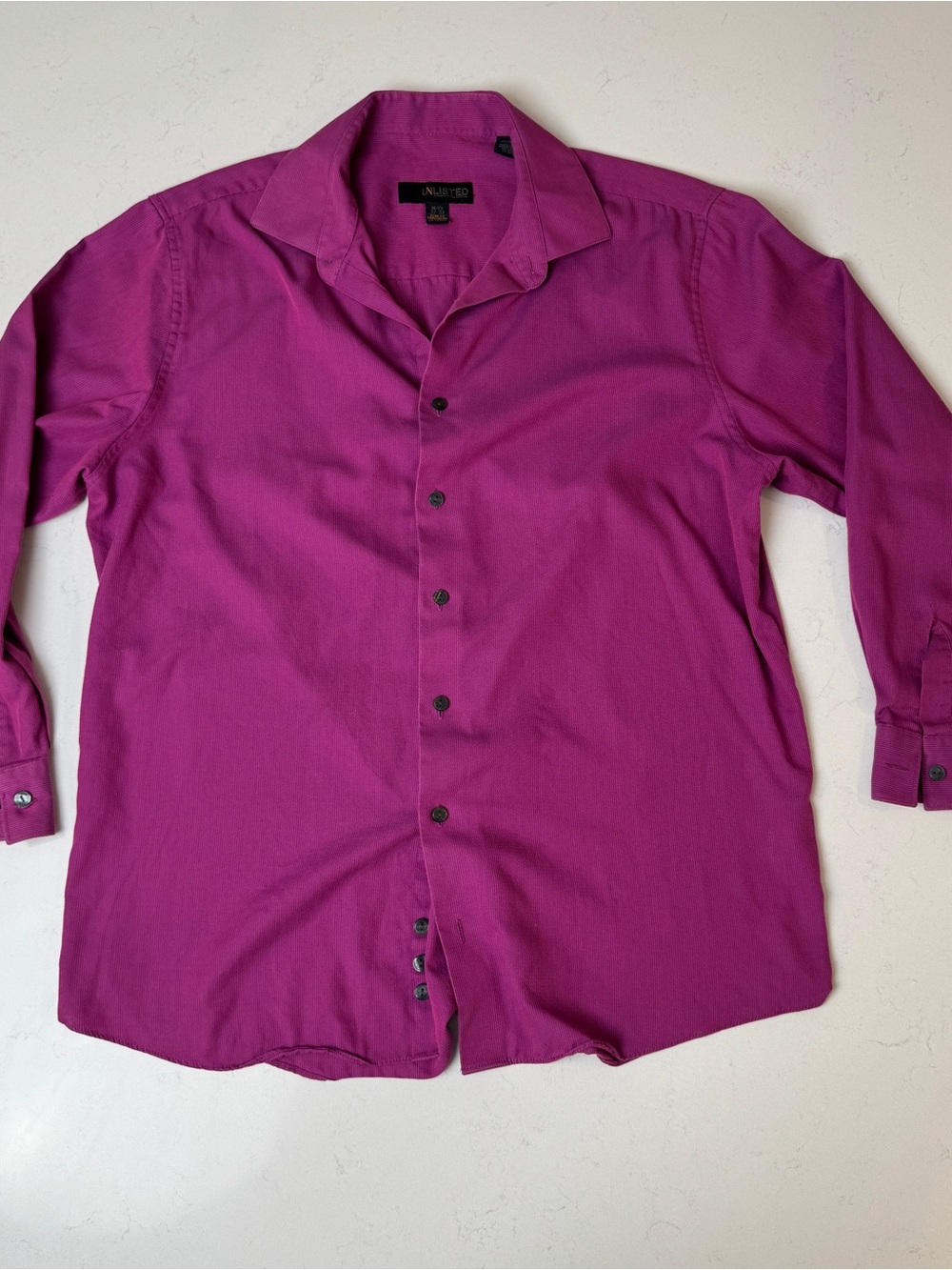 Unlisted Men's Deep Fuchsia Long-Sleeve Dress Shirt